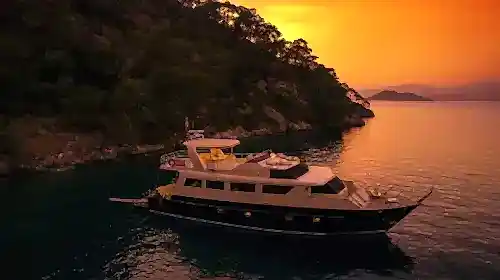 Göcek’te Trawler Konforu: 12 Kişilik Lüks Tekne Kiralama